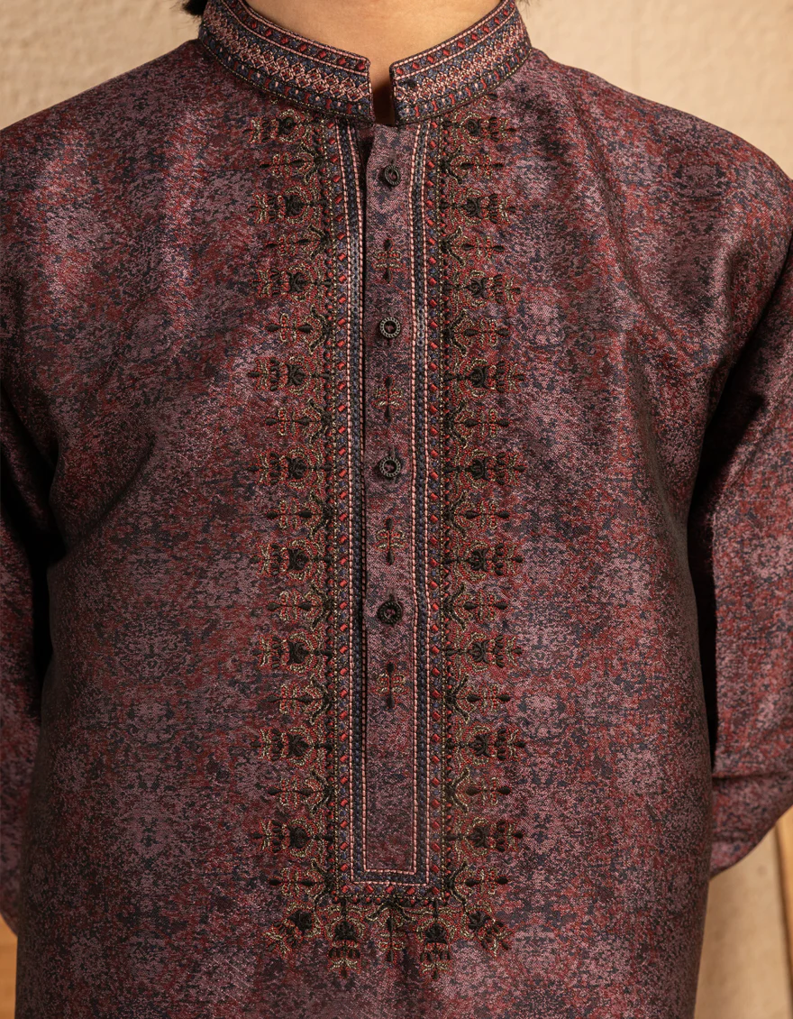 INDIGO BLENDED SPECIAL KURTA | JCK-SP-A-48238/S25/JJ10000-FL - Image 3