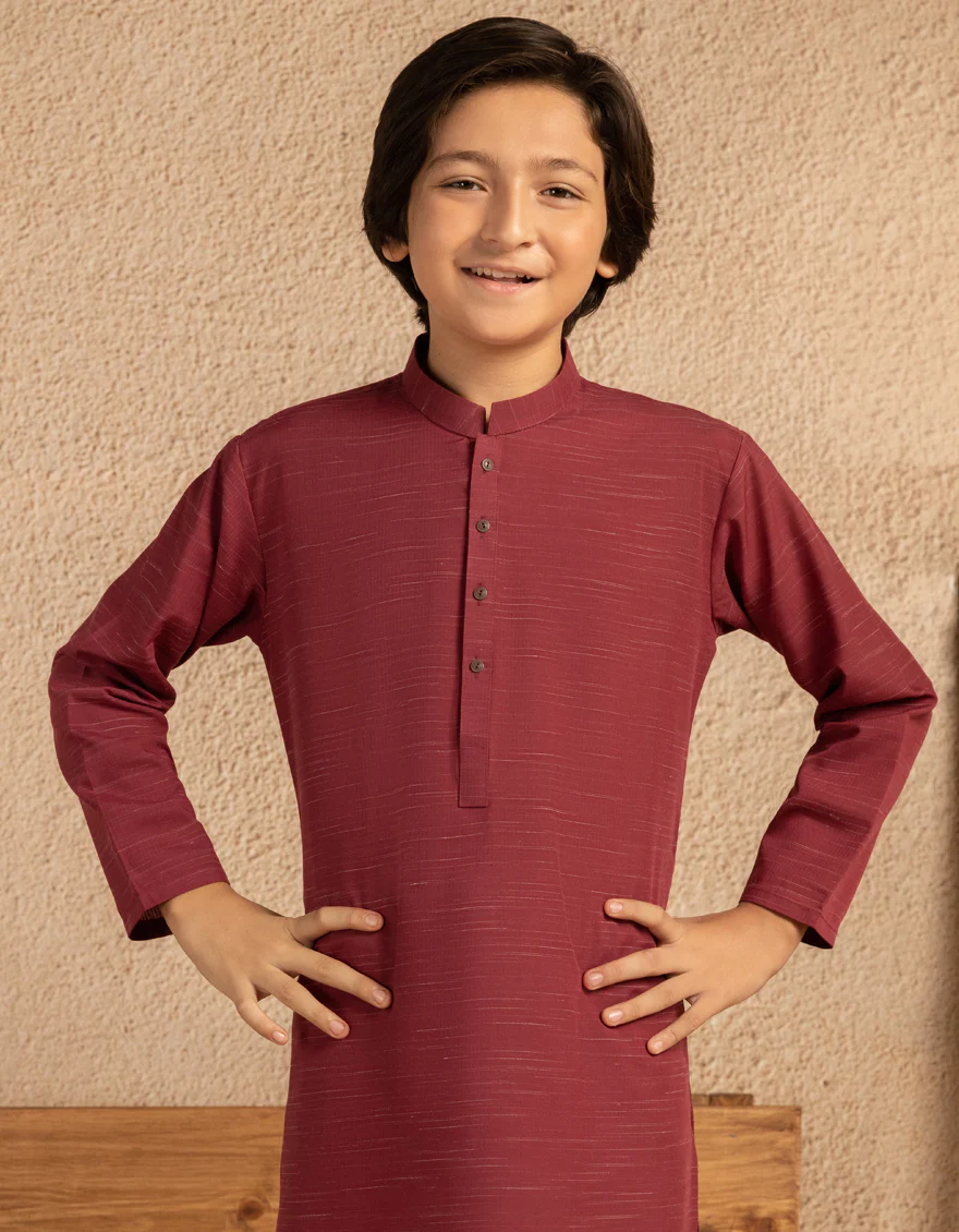 RED BLENDED SPECIAL KURTA | JCK-SP-A-50041/S25/J - Image 2