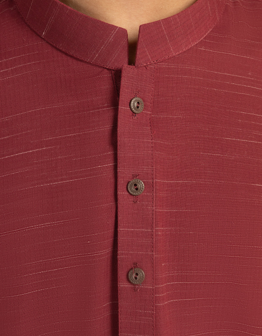 RED BLENDED SPECIAL KURTA | JCK-SP-A-50041/S25/J - Image 3