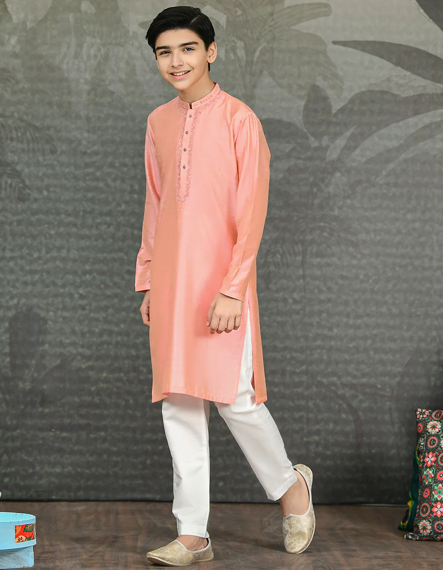 LIGHT PINK SPECIAL KURTA | JCK-SP-US-43033/S22/JJ8025-FL - Image 3