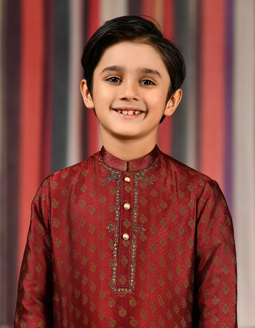 MAROON SPECIAL KURTA | JCK-SP-US-43064/S21/JJ8138-FL - Image 2
