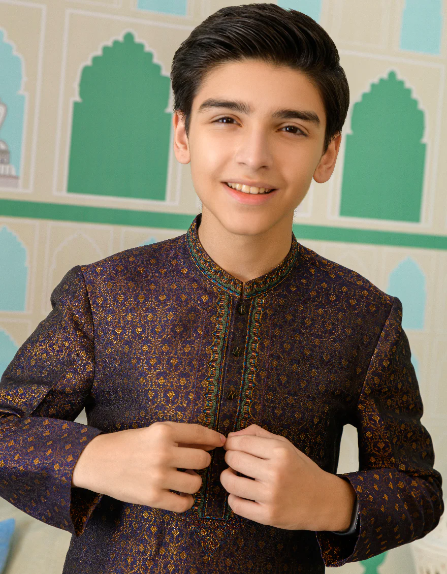 DARK PURPLE KURTA | JCK-SP-US-44265/A23/JJ8443-FL - Image 4