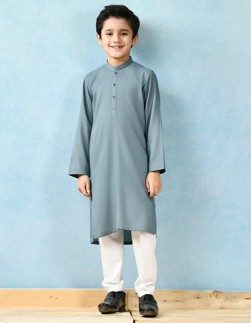GREENISH BLUE BLENDED KURTA | JCK-US-43145/A22/JJ7284-SF
