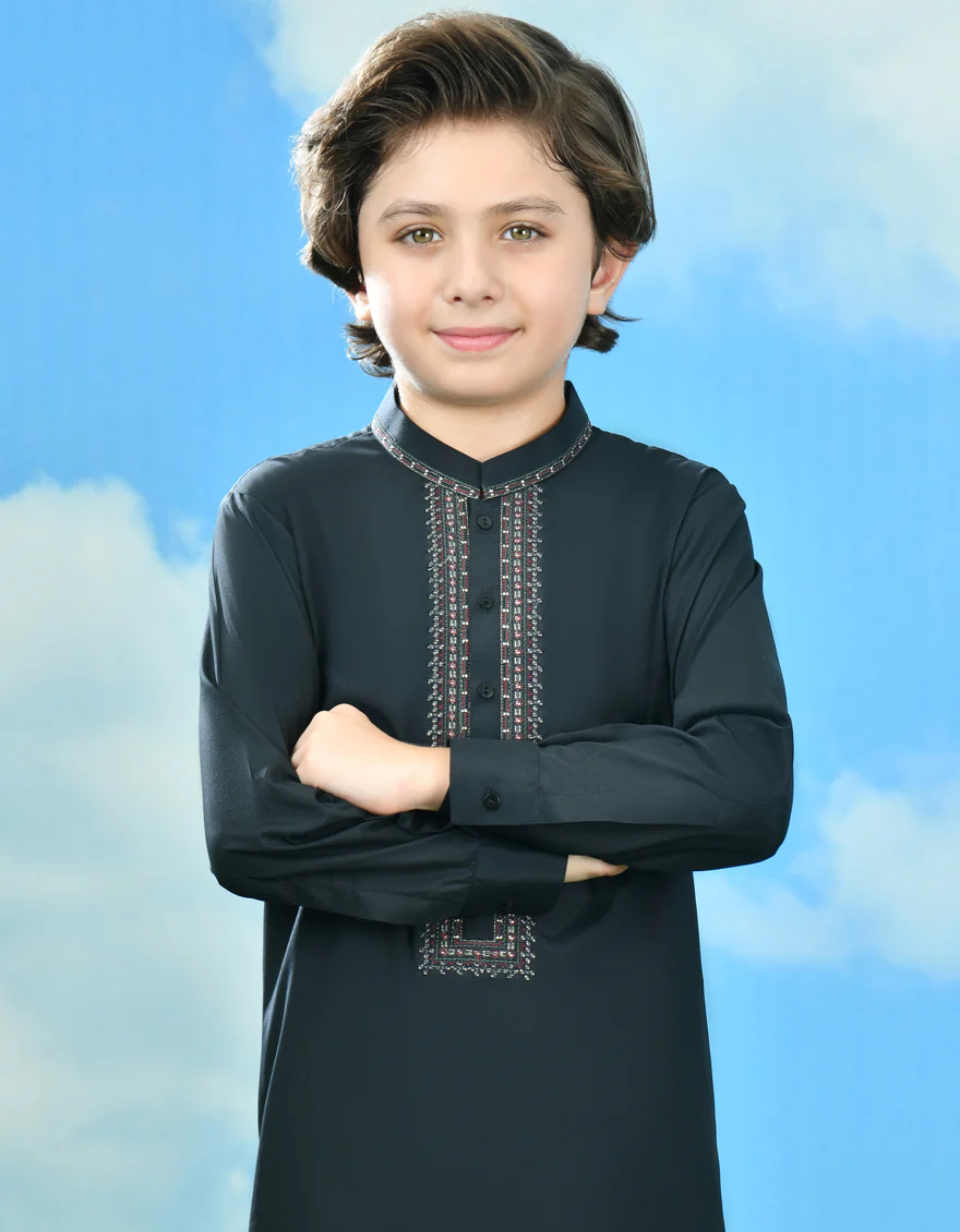 BLACK BLENDED KURTA TROUSERS | JCKP-A-34716/S24/JJ9286-FL - Image 2
