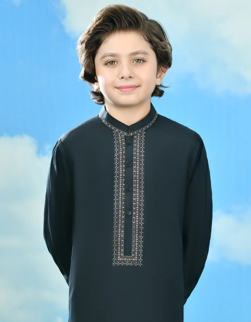 BLACK BLENDED KURTA TROUSERS | JCKP-A-34716/S24/JJ9286-FL - Image 3