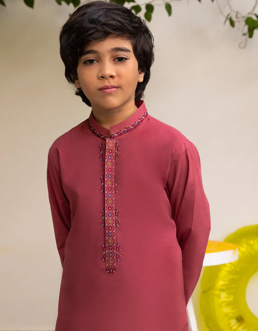 ARIZONA PINK BLENDED KURTA TROUSERS | JCKP-A-34987/S25/JJ9358-CL - Image 3