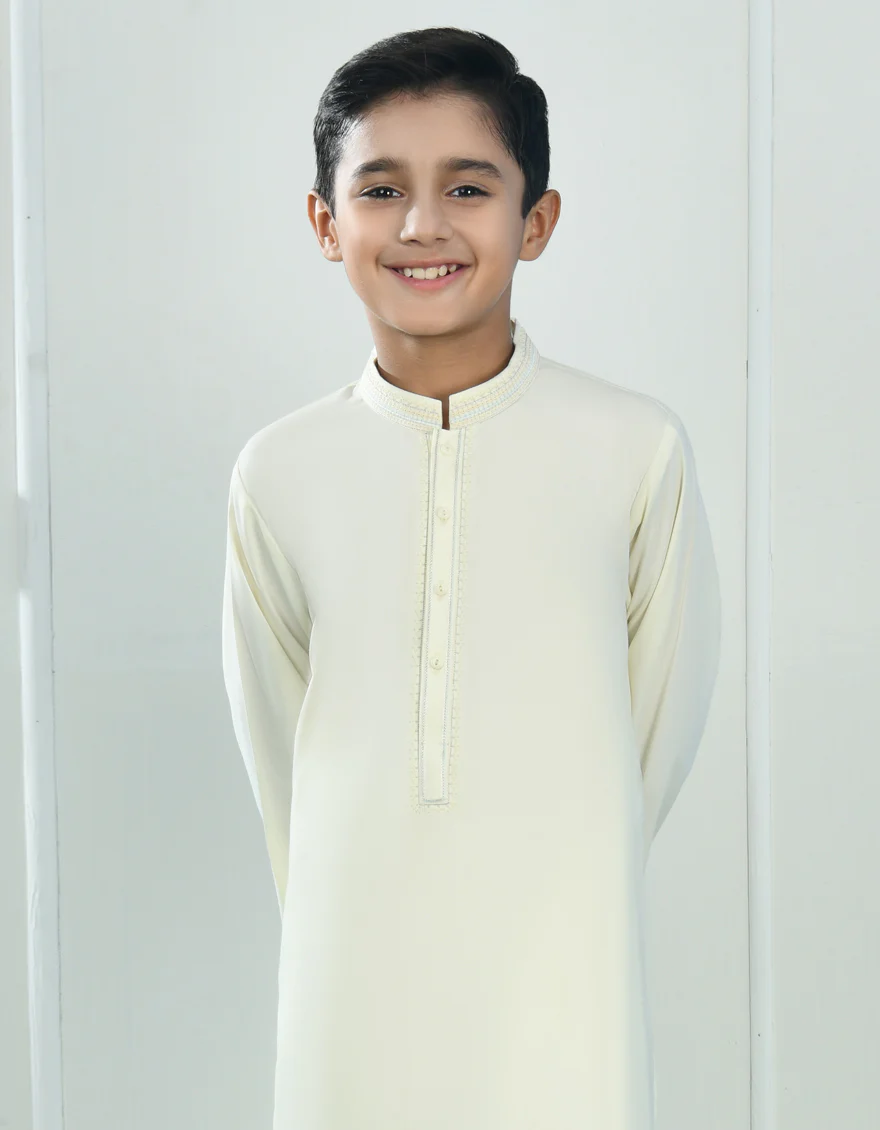 WHITE BLENDED KURTA TROUSERS | JCKP-A-39069/S24/JJ9256-SF - Image 2