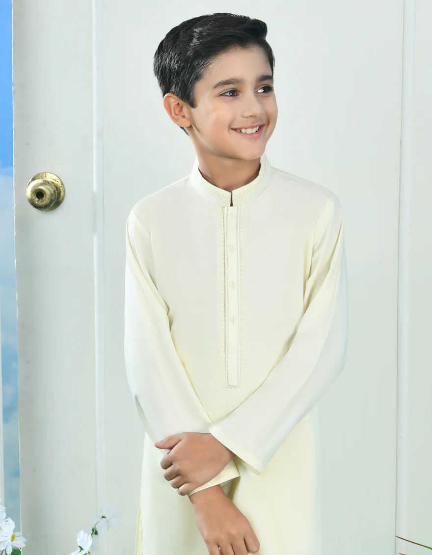 WHITE BLENDED KURTA TROUSERS | JCKP-A-39069/S24/JJ9256-SF - Image 3