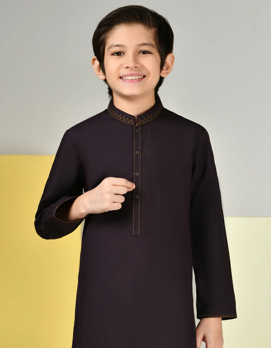 PURPLE BLENDED KURTA TROUSERS | JCKP-A-39126/S24/JJ9345-SF - Image 2