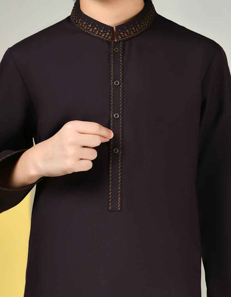 PURPLE BLENDED KURTA TROUSERS | JCKP-A-39126/S24/JJ9345-SF - Image 3