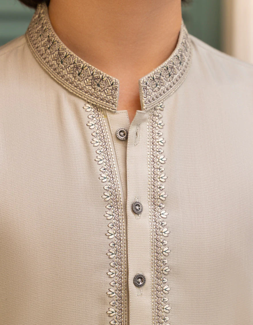 SAGE GREEN BLENDED KURTA TROUSERS | JCKP-A-39255/S25/JJ9620-SF - Image 3