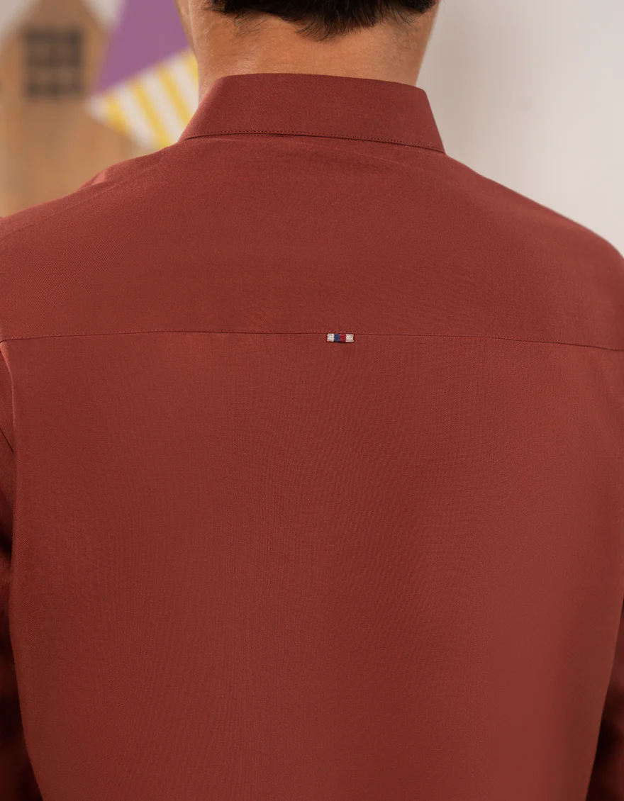 RUST BLENDED KURTA TROUSERS | JCKP-A-39315/S25/JJ9 - Image 2