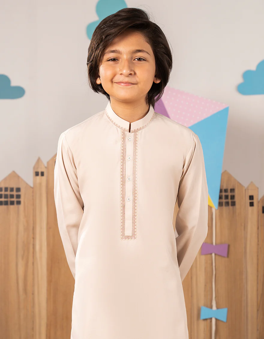 CREAM BLENDED KURTA TROUSERS | JCKP-A-39320/S25/JJ9 - Image 3