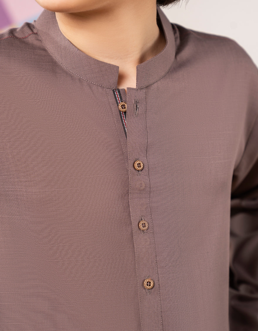 BROWN BLENDED KURTA TROUSERS | JCKP-A-39336/S25/JJ1 - Image 4