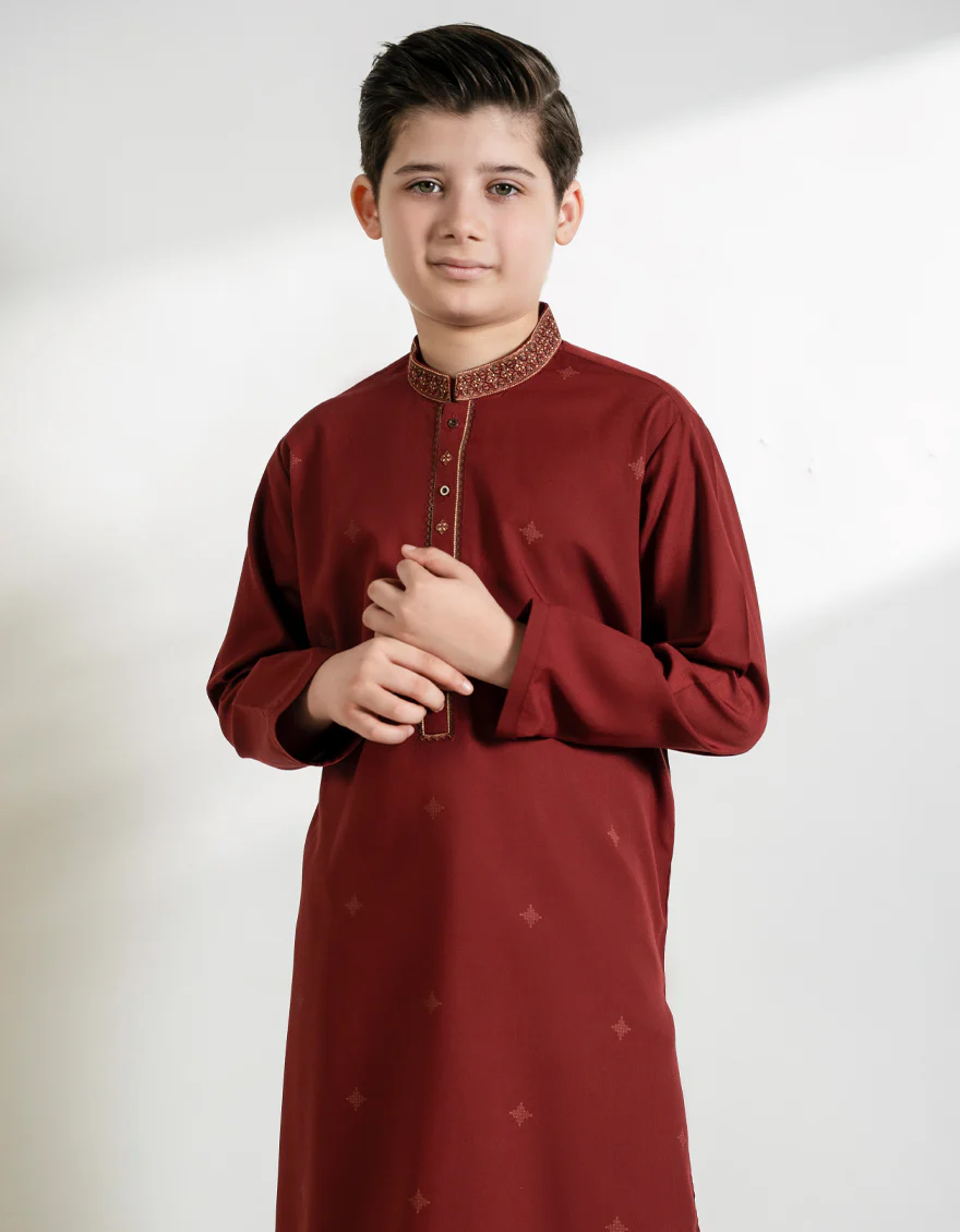 RUST BLENDED KURTA TROUSERS | JCKP-A-39429/S25/JJ9841-SF - Image 2