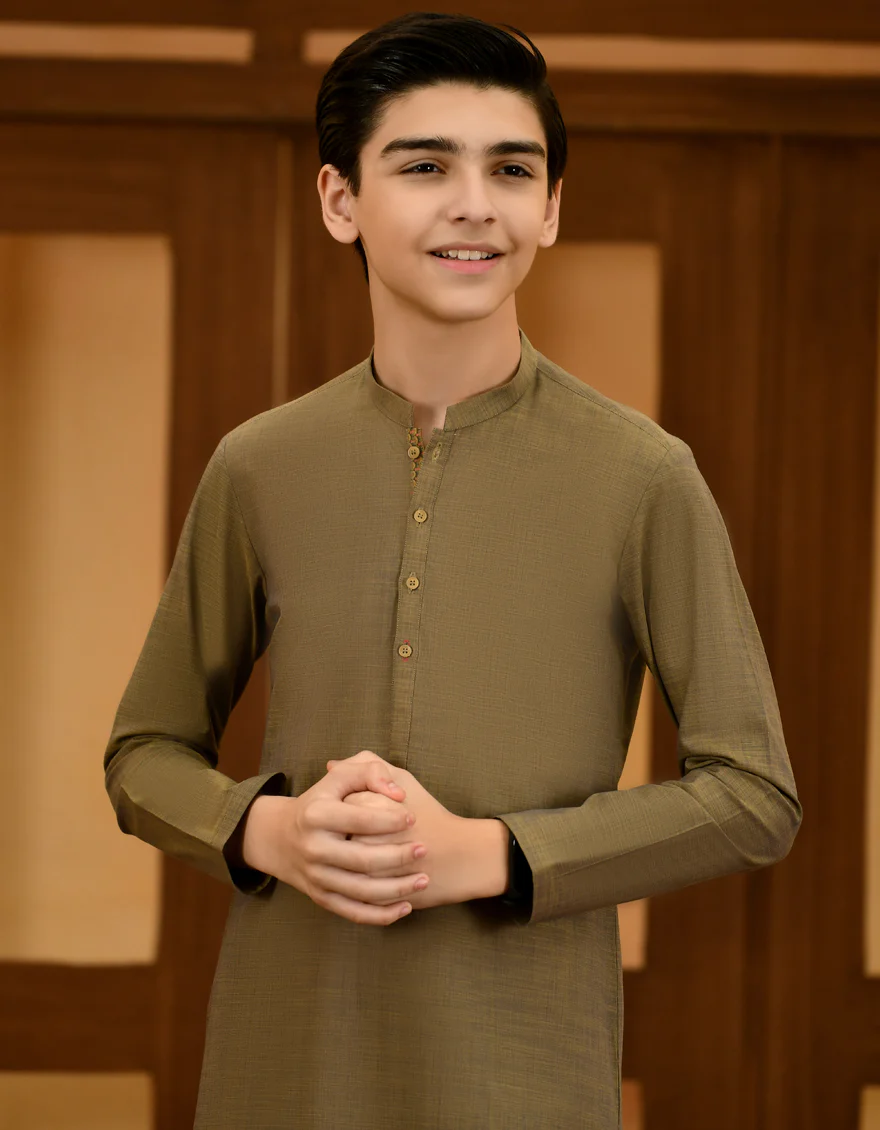 BEIGE COTTON KURTA TROUSERS | JCKP-A-US-38693/S23/JJ8654-PN - Image 2