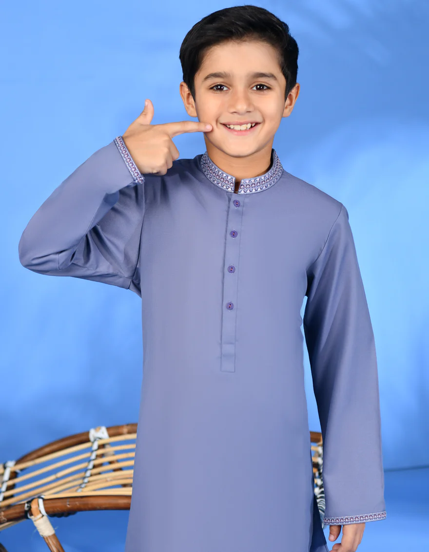 PURPLE BLENDED KURTA TROUSERS | JCKP-S-38967/S24/JJ8 - Image 2