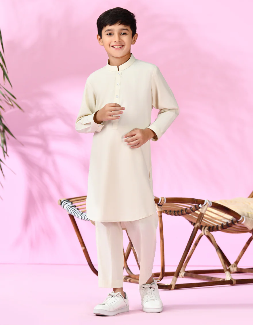WHITE BLENDED KURTA TROUSERS | JCKP-S-38994/S24/JJ8 - Image 3