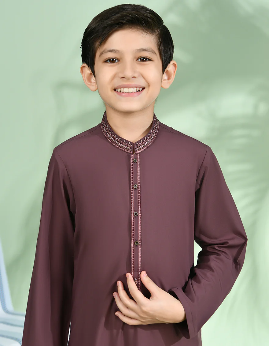 BROWN BLENDED KURTA TROUSERS | JCKP-S-39001/S24/JJ8 - Image 2