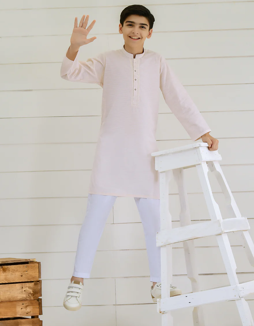 FAWN COTTON KURTA TROUSERS | JCKP-S-US-38503/S22/JJ7312-CL - Image 3