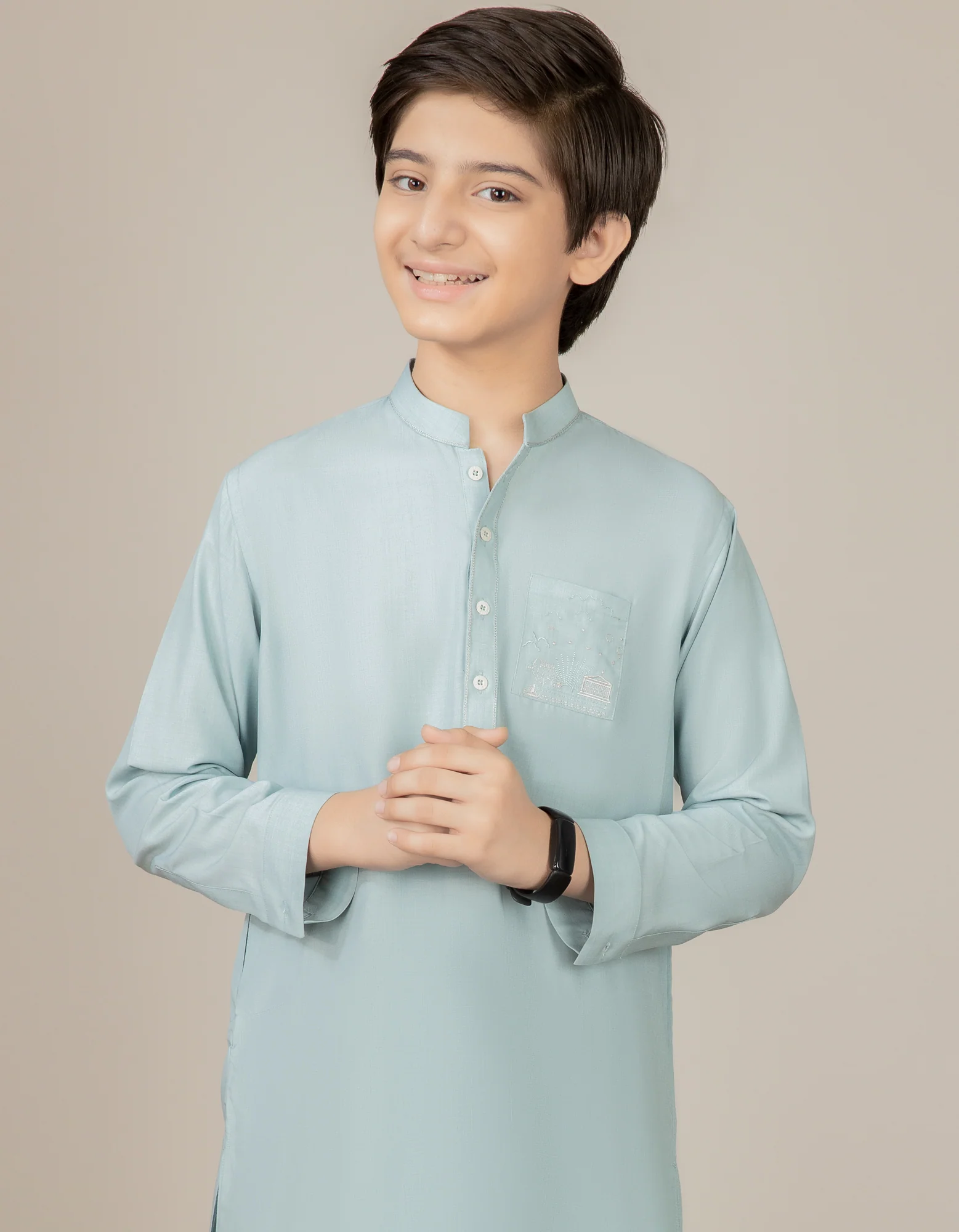 DULL SKY BLENDED KURTA TROUSERS | JCKP-S-US-38519/S22/JJ7673-CL - Image 3