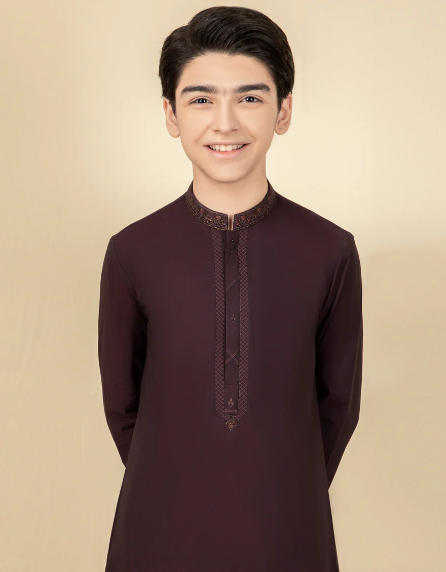 PURPLE COTTON KURTA TROUSERS | JCKP-S-US-38544/S22/JJ8175-SF - Image 3