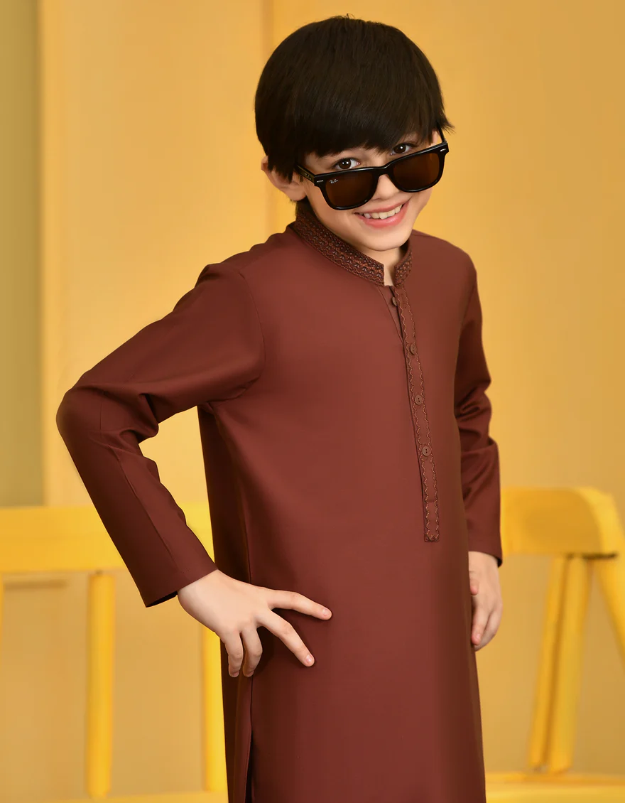 DULL MAROON KURTA TROUSERS | JCKP-S-US-38703/S23/JJ7669-SF - Image 2