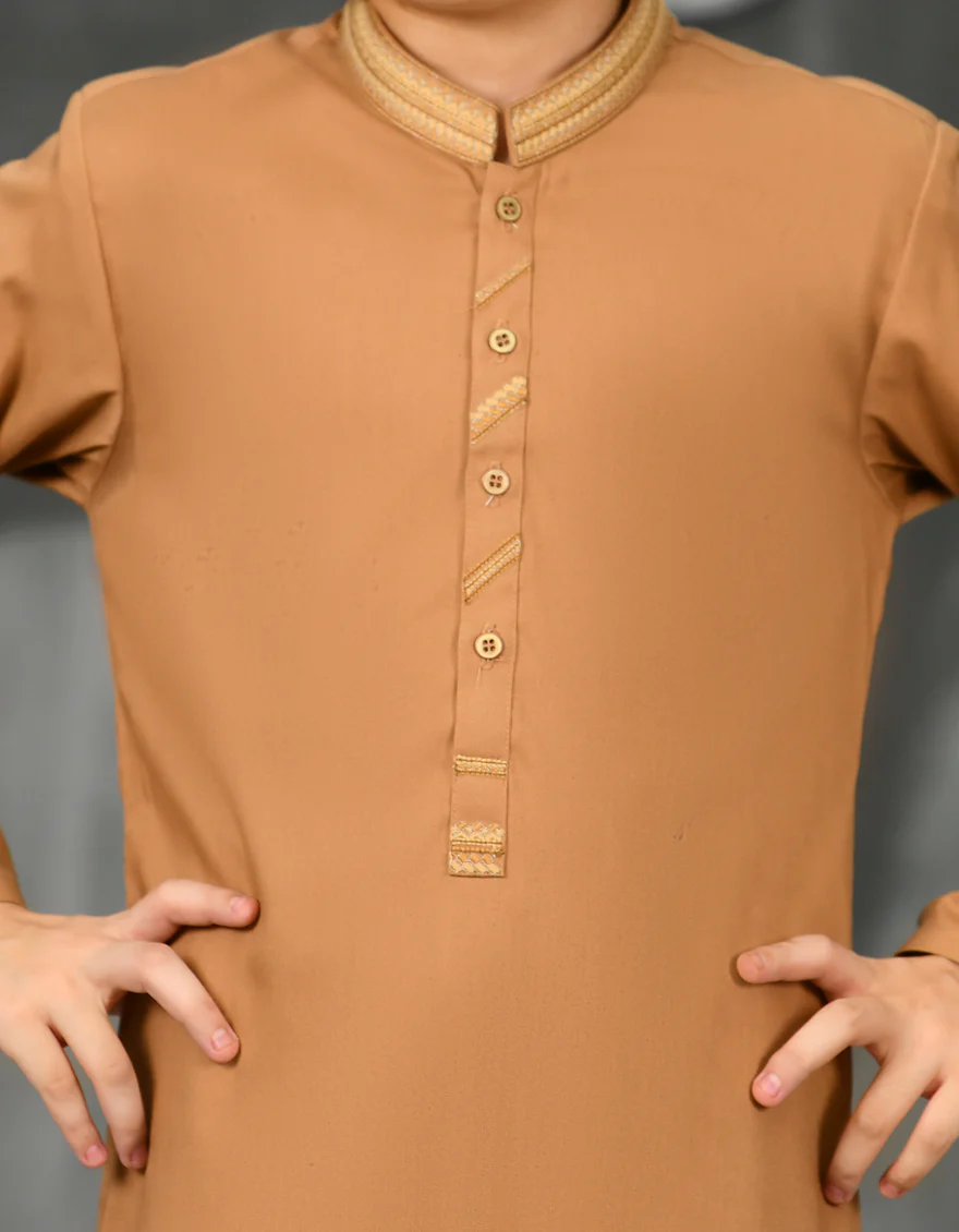 RUST BLENDED KURTA TROUSERS | JCKP-S-US-38809/S23/JJ8957-FL - Image 2