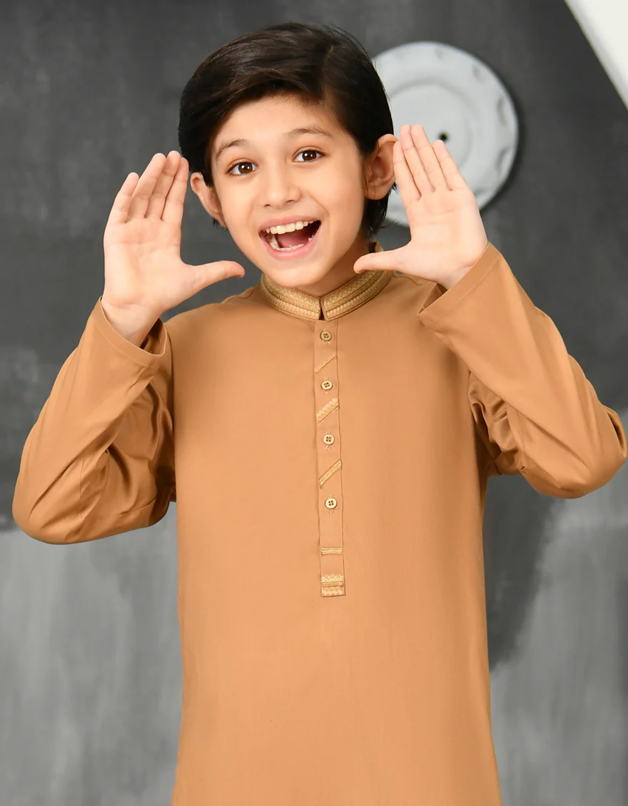 RUST BLENDED KURTA TROUSERS | JCKP-S-US-38809/S23/JJ8957-FL - Image 3