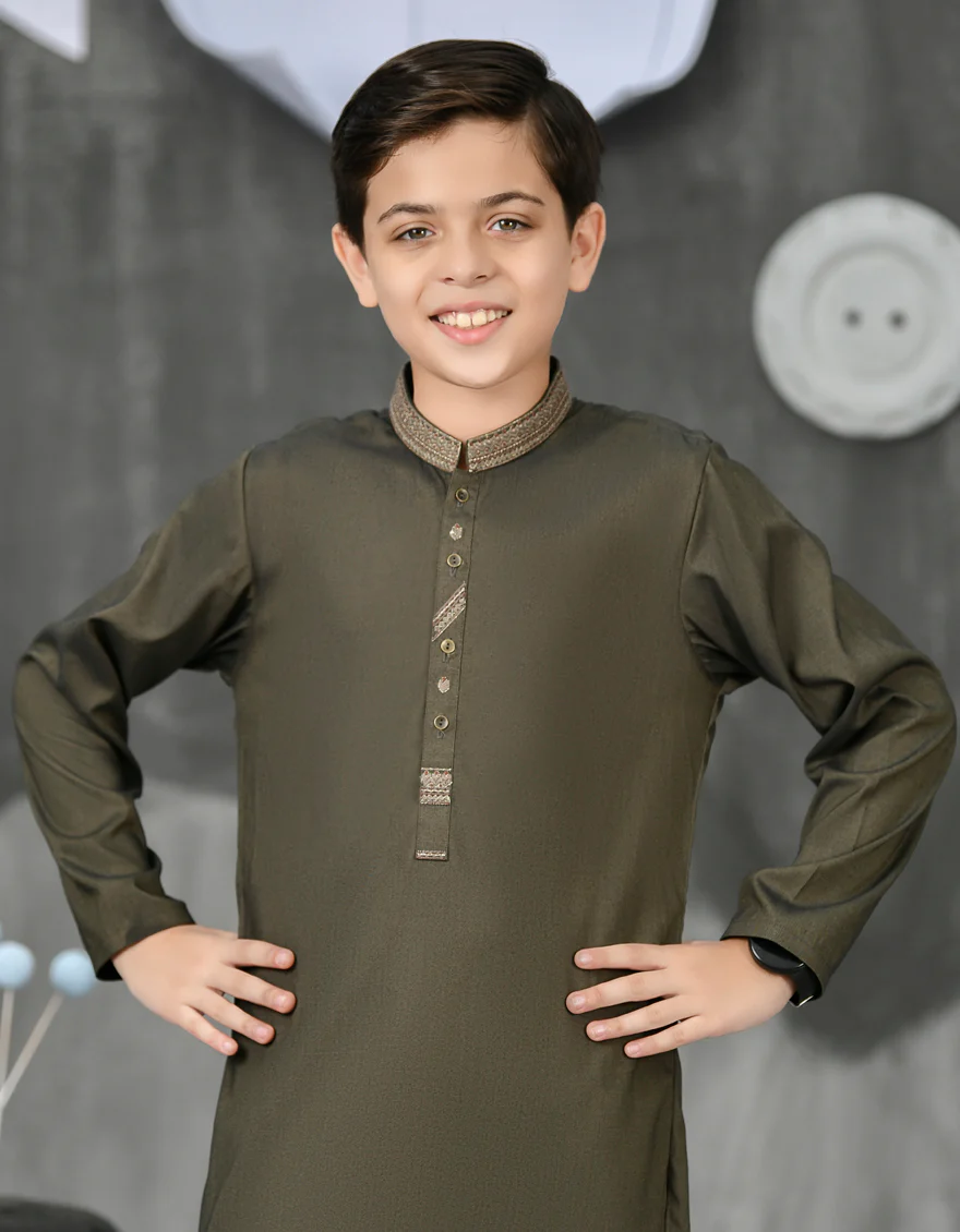 PALE GREEN BLENDED KURTA TROUSERS | JCKP-S-US-38817/S23/JJ8957-FL - Image 3
