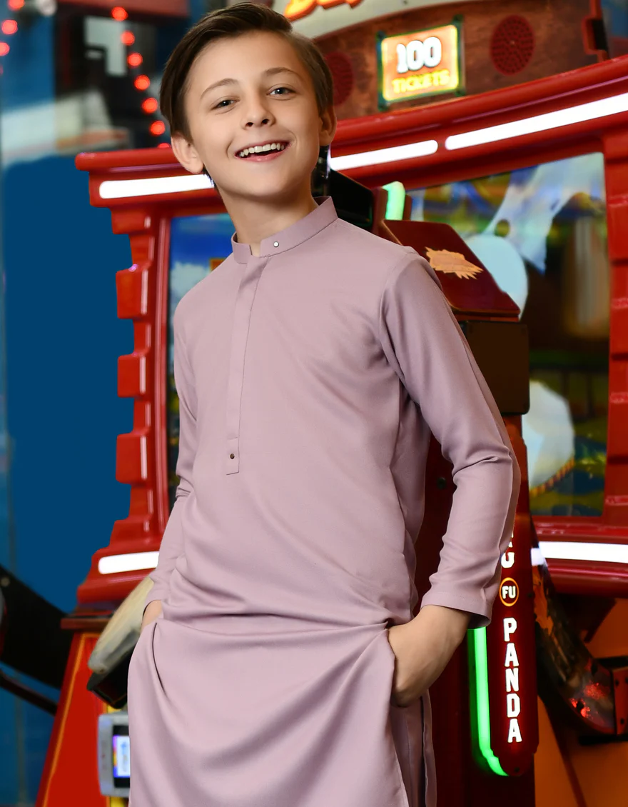 LIGHT PURPLE BLENDED KURTA TROUSERS | JCKP-S-US-46120/S23/JJ8711-PN - Image 3