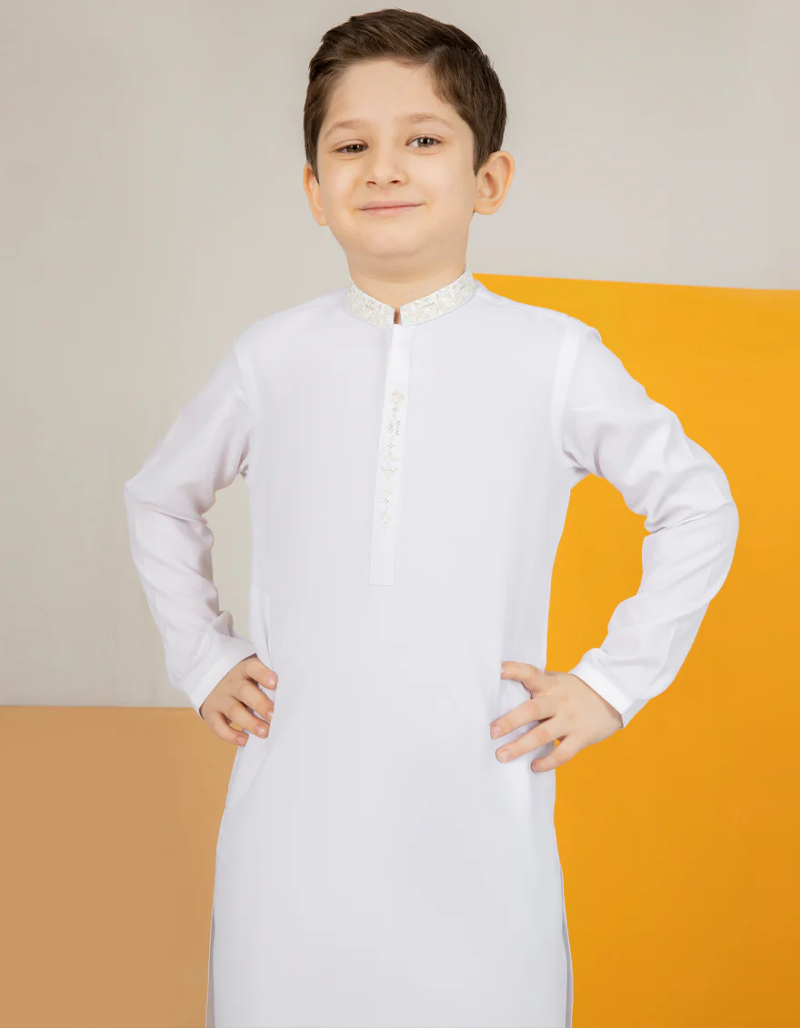 WHITE BLENDED KURTA TROUSERS | JCKP-US-43171/A22/JJ8346-SF - Image 4