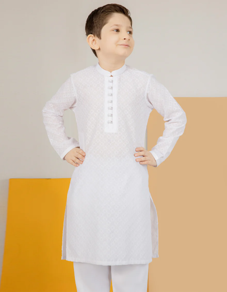 WHITE BLENDED KURTA TROUSERS | JCKP-US-44172/A22/JJ8419-CL - Image 4