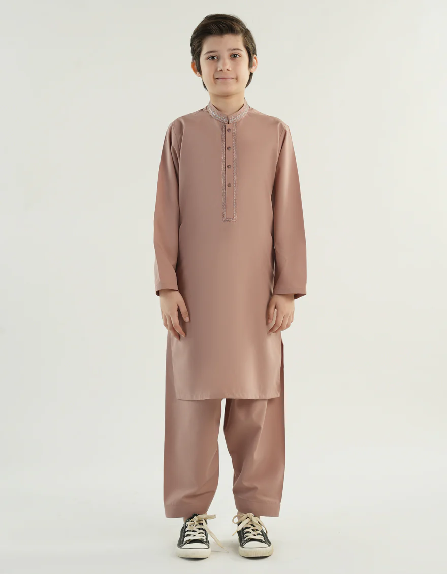 TEA PINK KAMEEZ SHALWAR | JCKS-A-39190/S24/JJ9569-FL - Image 3