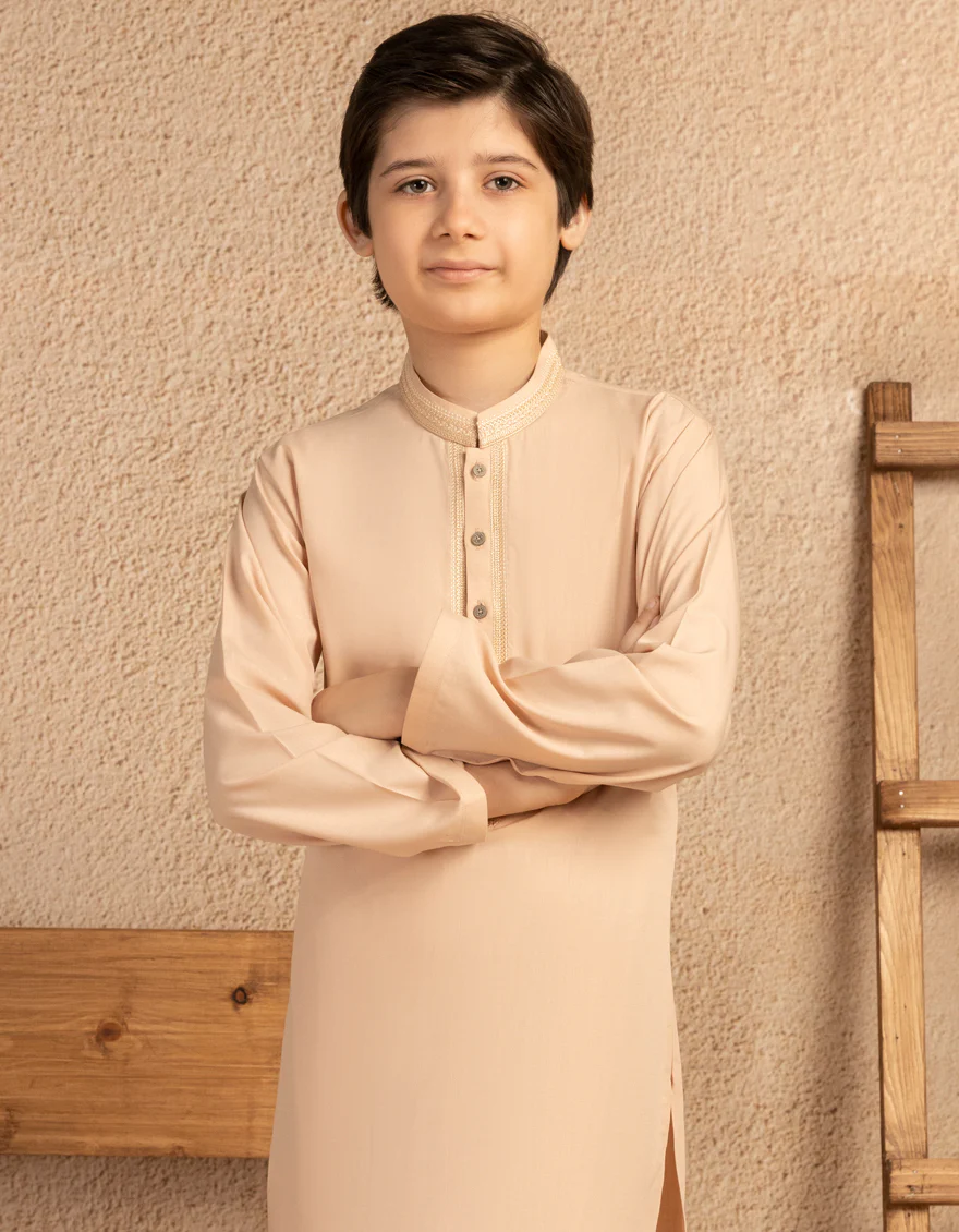 ORANGE BLENDED KAMEEZ SHALWAR | JCKS-A-39318/S25/JJ9818-CL - Image 2