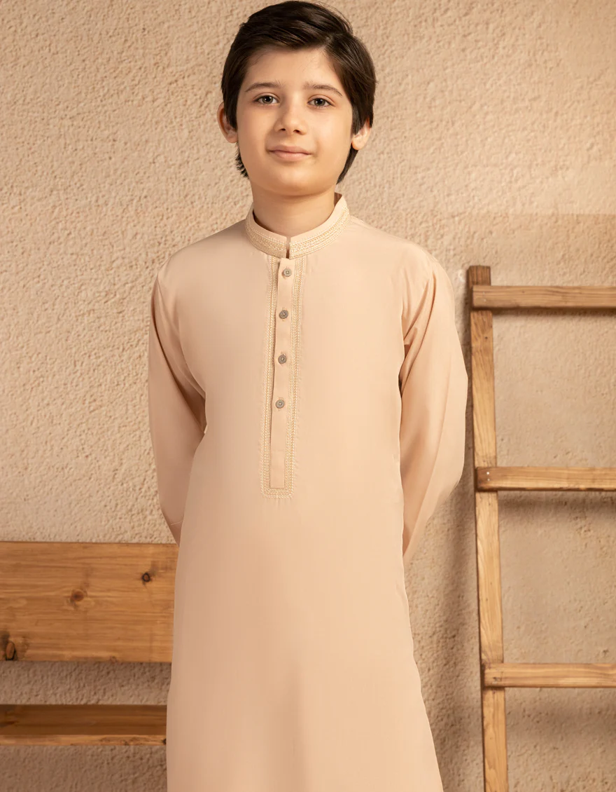 ORANGE BLENDED KAMEEZ SHALWAR | JCKS-A-39318/S25/JJ9818-CL - Image 4