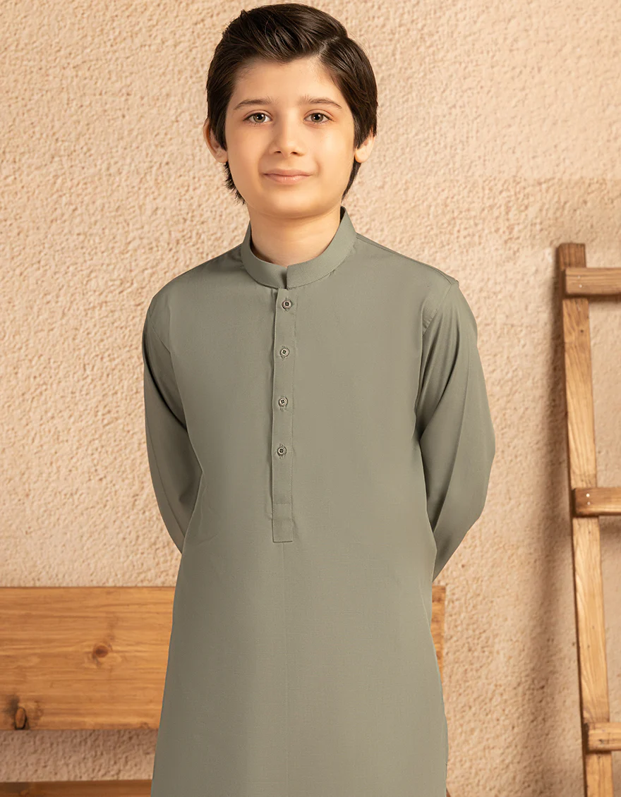 GREEN BLENDED KAMEEZ SHALWAR | JCKS-A-39323/S25/JJ9661-CL - Image 2