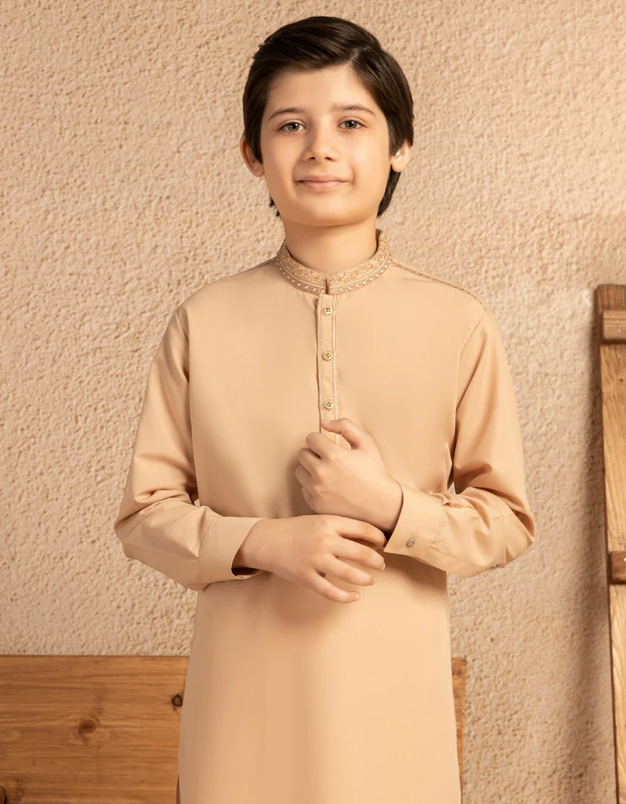 FAWN BLENDED KAMEEZ SHALWAR | JCKS-A-39327/S25/JJ10120-FL - Image 2