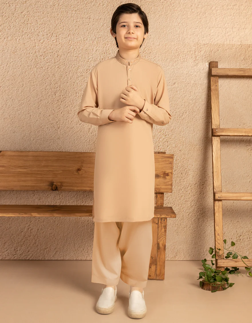 FAWN BLENDED KAMEEZ SHALWAR | JCKS-A-39327/S25/JJ10120-FL - Image 4