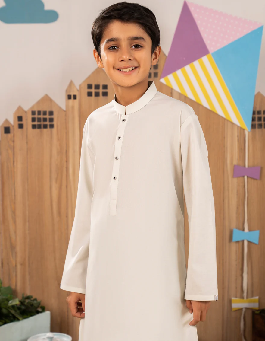 POWDER GREEN BLENDED KAMEEZ SHALWAR | JCKS-A-39347/S25/JJ1 - Image 3