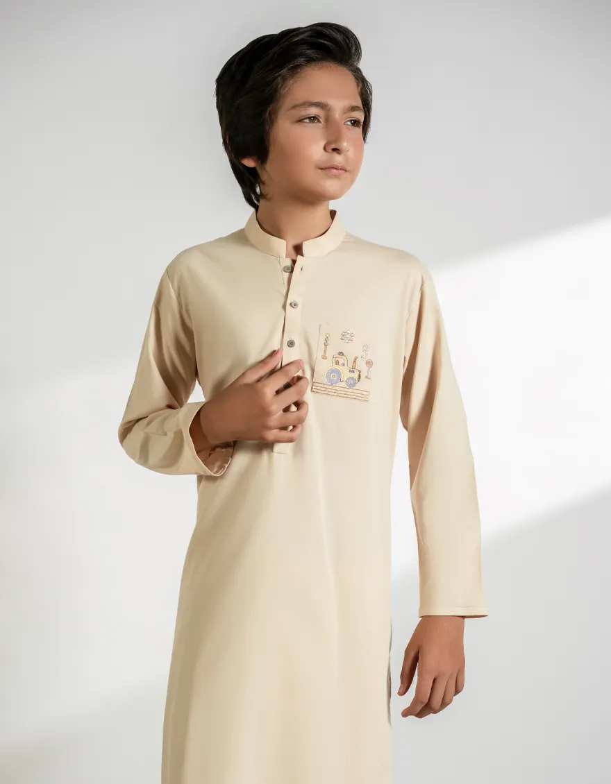 FAWN BLENDED KAMEEZ SHALWAR | JCKS-A-39365/S25/JJ9823-CL - Image 2