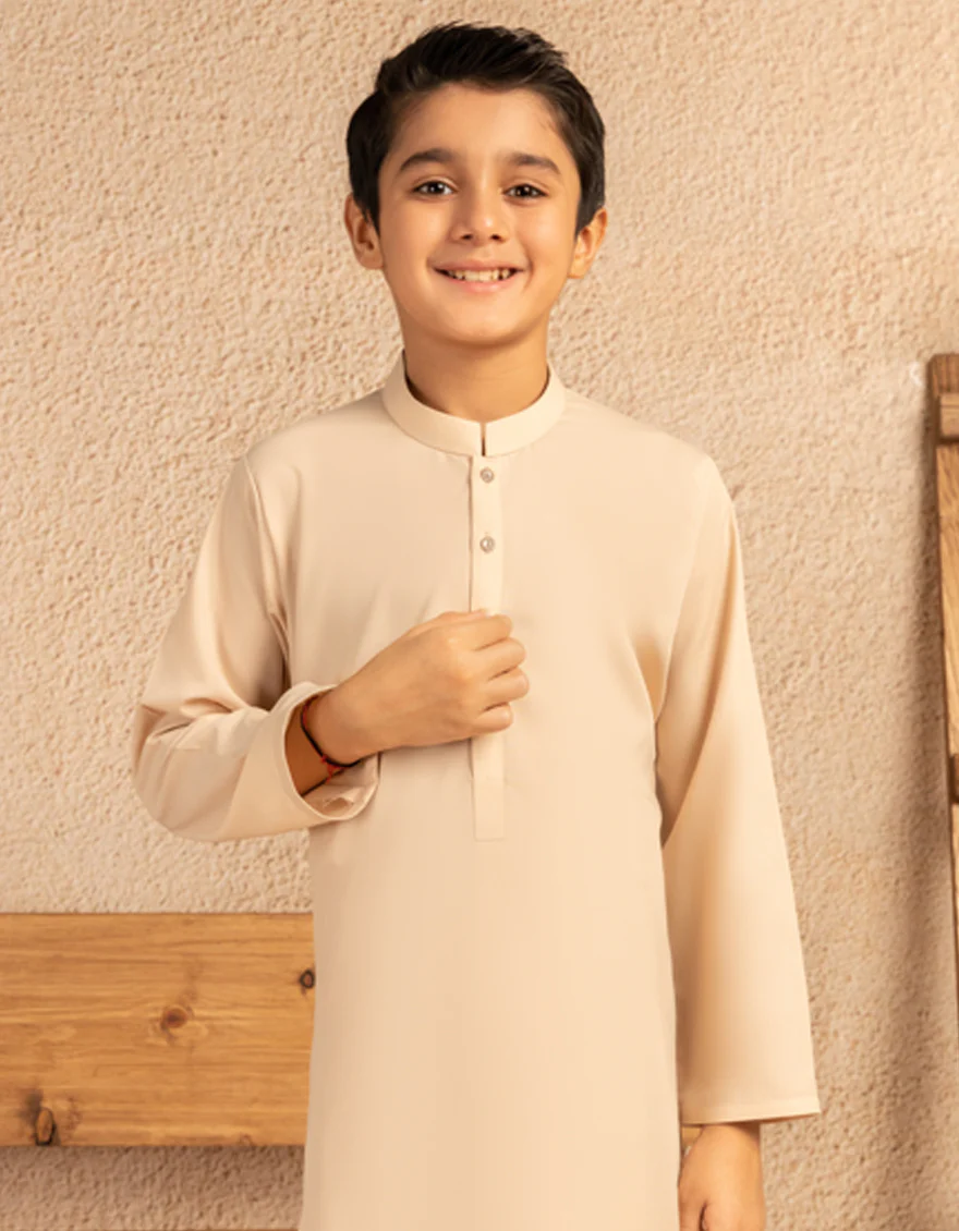 PEACH BLENDED KAMEEZ SHALWAR | JCKS-A-39373/S25/JJ9815-PN - Image 2