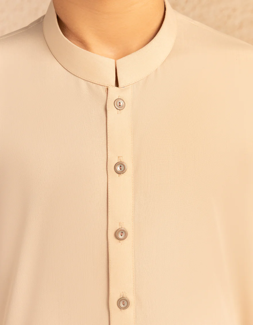 PEACH BLENDED KAMEEZ SHALWAR | JCKS-A-39373/S25/JJ9815-PN - Image 4