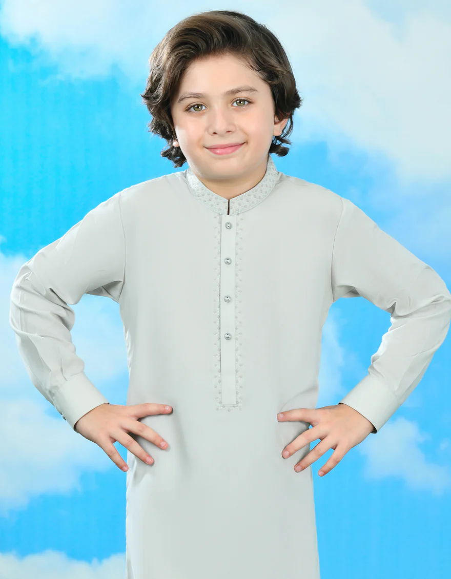 GREEN BLENDED KAMEEZ SHALWAR | JCKS-A-46340/S24/JJ9336-SF - Image 2