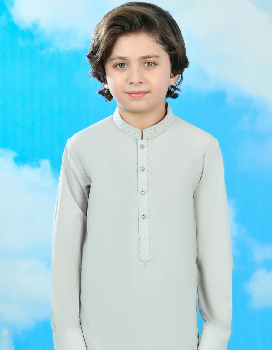 GREEN BLENDED KAMEEZ SHALWAR | JCKS-A-46340/S24/JJ9336-SF - Image 3