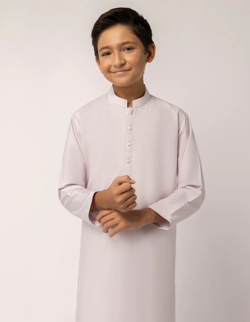 LILAC BLENDED KAMEEZ SHALWAR | JCKS-A-46834/S25/JJ9945-PN - Image 2