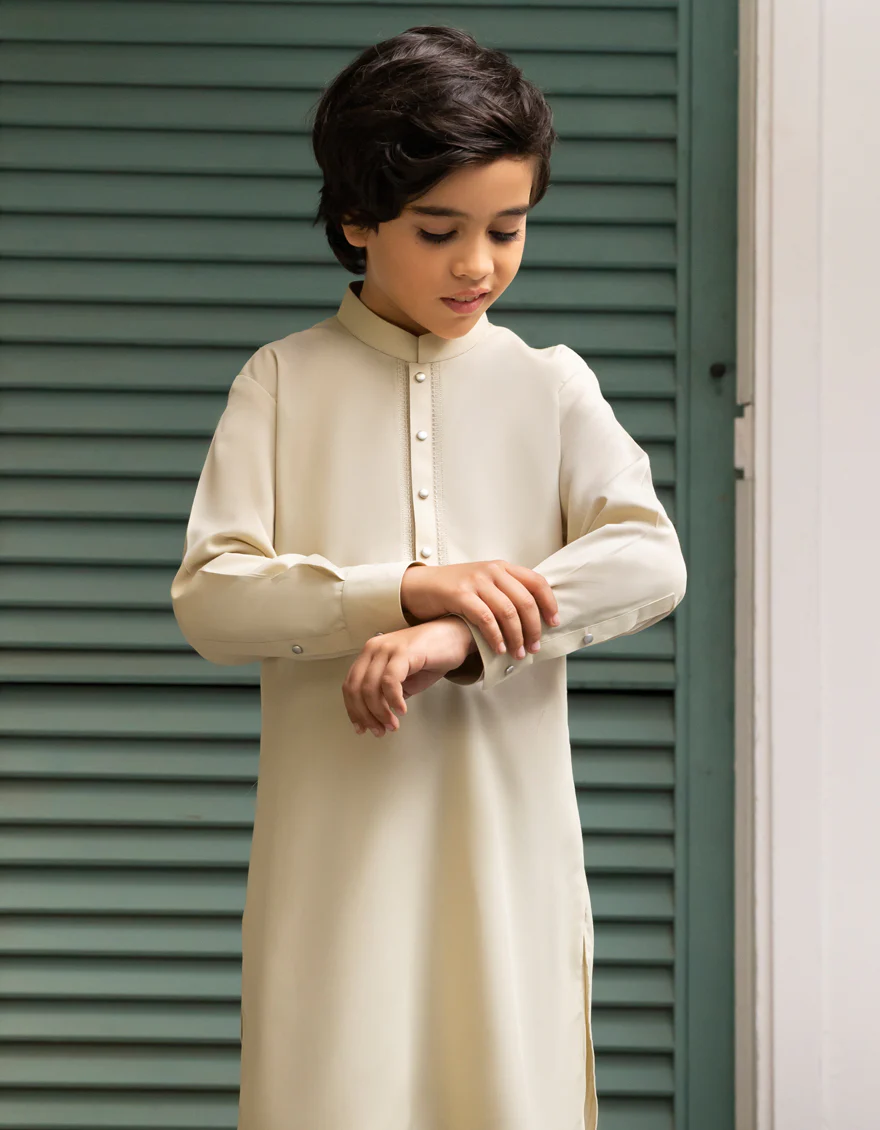 PISTACHIO BLENDED KAMEEZ SHALWAR | JCKS-A-90510/S25/JJ9 - Image 2