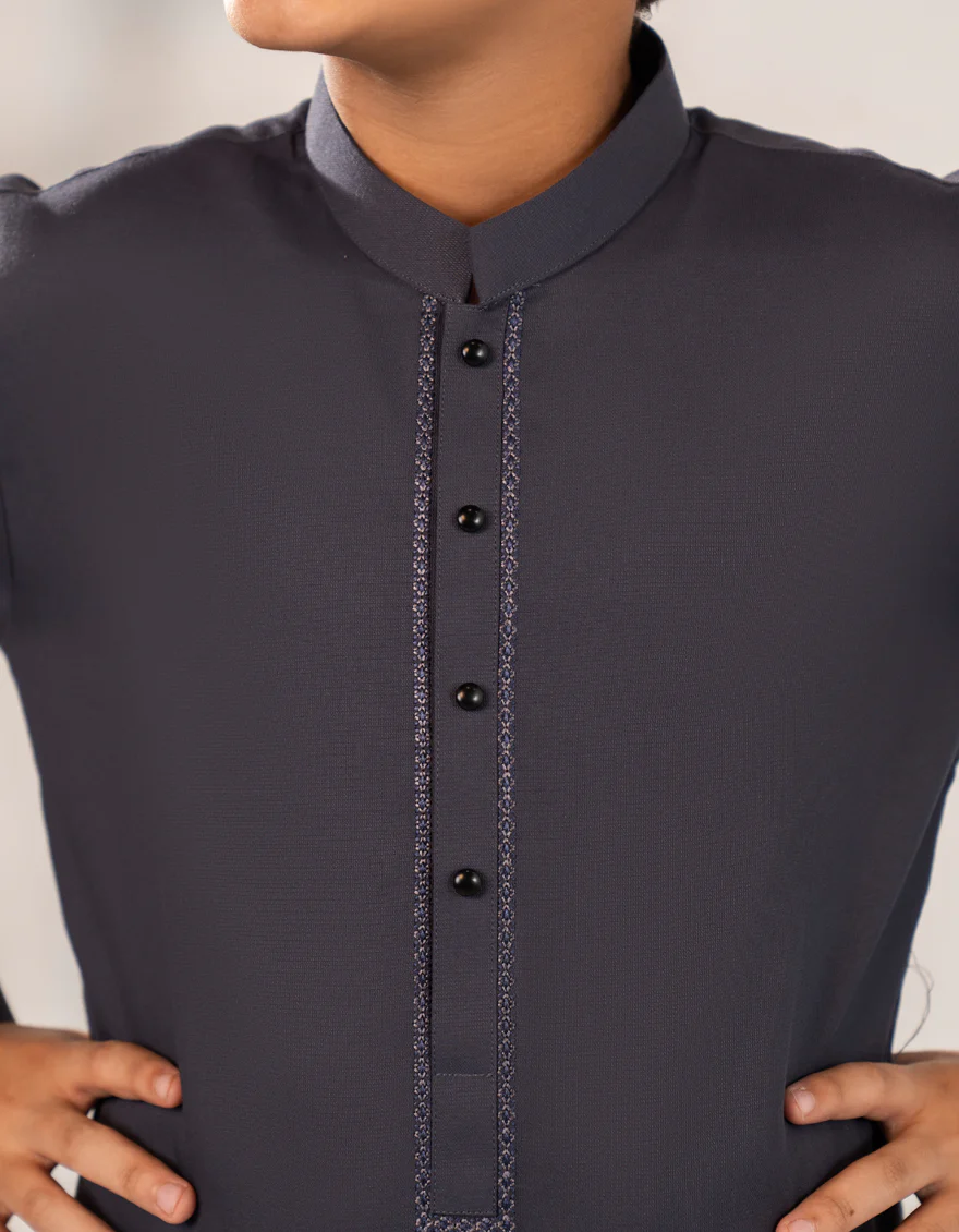 GREY BLENDED KAMEEZ SHALWAR | JCKS-A-90519/S25/JJ9 - Image 3