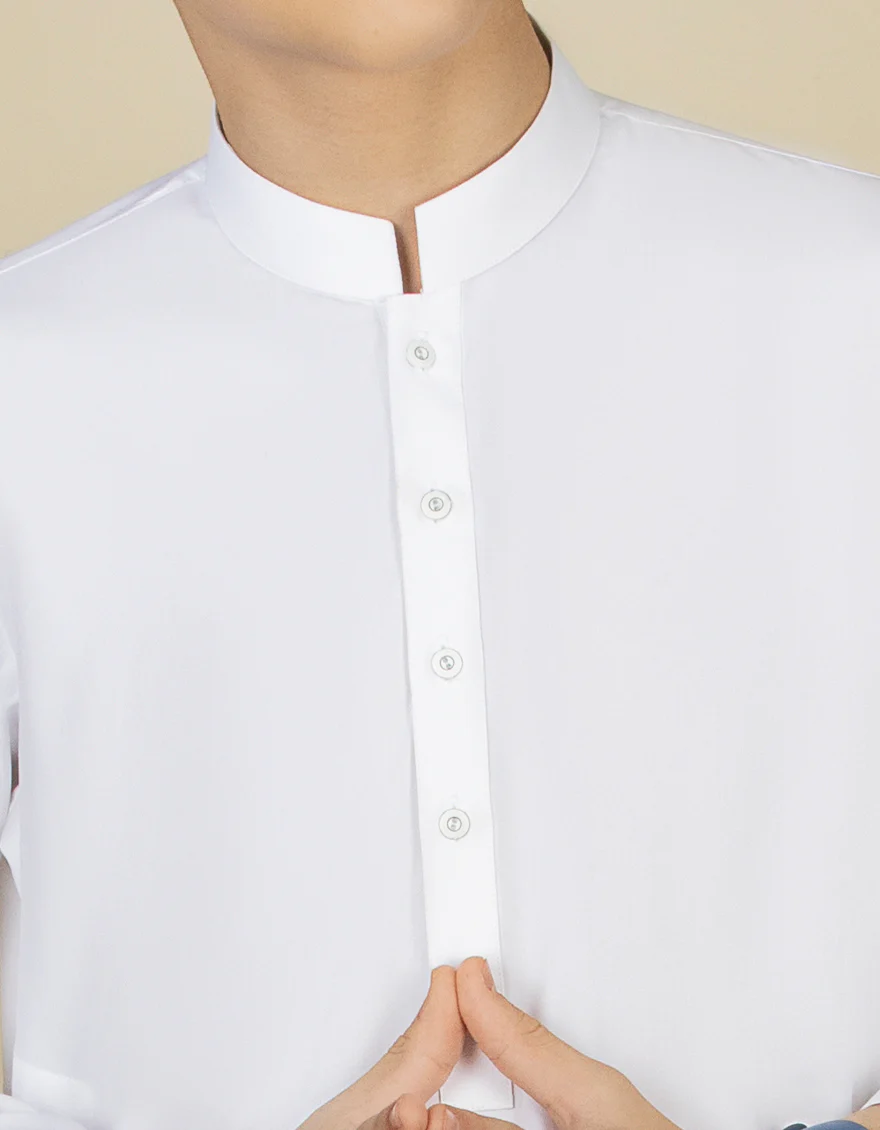 WHITE COTTON WHITE KAMEEZ SHALWAR | JCKS-A-US-40221-R5-AP/S23/JJ8732-PN - Image 3