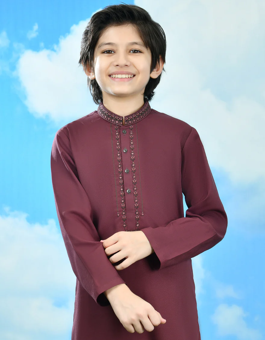 BROWN KAMEEZ SHALWAR | JCKS-S-34667/S24/JJ9287-SF - Image 2